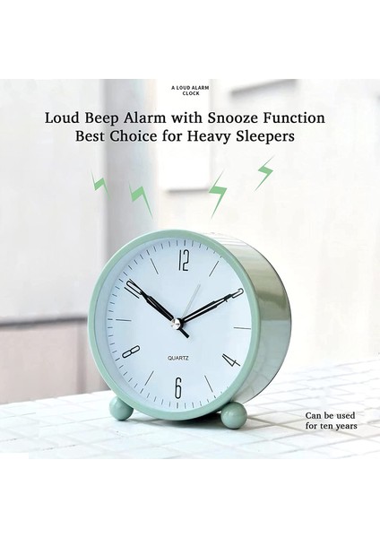 Çalar Saat Pille Çalışan, Çocuklar Için Sessiz Geçmeyen Masa Saatleri Öğrenci, Gece Işığı Fonksiyonlu Yatak Odası Saati, Basit Şık Tasarım ----- Kırmızı (Yurt Dışından) fiyatları