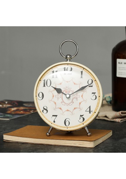 Yatak Odası Çalar Saat, Metal Çalar Saat, Öğrenci Ev Dekorasyonu Masaüstü Saati (Yurt Dışından)