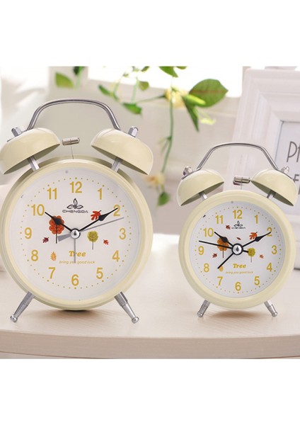 4 Inç Basit Tarzı Metal Çift Çan ile Aydınlık Öğrenci Çocuk Yetişkin Sevimli Saat Yatak Odası Başucu Küçük Çalar Saat (Sarı) (Yurt Dışından) fiyatları