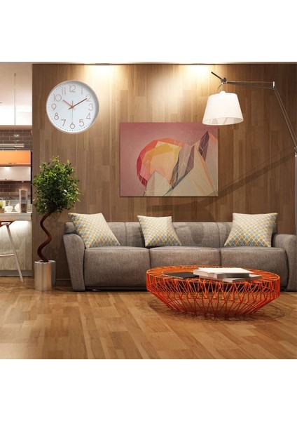12 Inç Modern Duvar Saati Sessiz Geçmeyen Kuvars Süpürme Dekoratif Pille Çalışan Ev Oturma Odası Banyo Okul Için Duvar Saatleri (Gül Altın) (Yurt Dışından) indirimleri