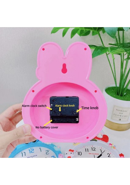 Yatak Odası Çalar Saat, Tavşan Kafası Çalar Saat, Öğrenci Ev Dekorasyonu Masaüstü Saati (Yurt Dışından) fırsatları
