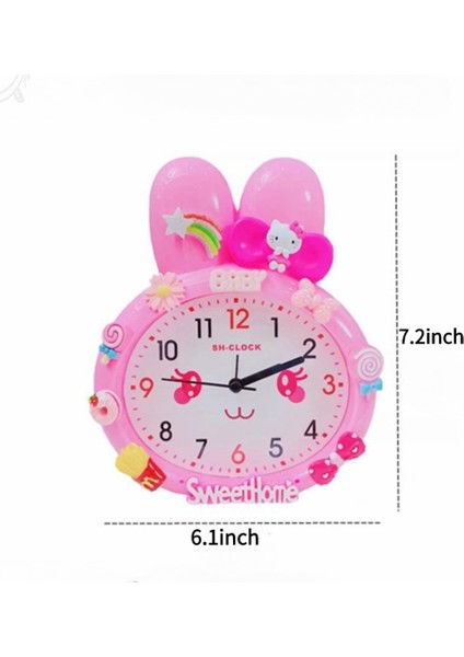 Yatak Odası Çalar Saat, Tavşan Kafası Çalar Saat, Öğrenci Ev Dekorasyonu Masaüstü Saati (Yurt Dışından) indirimleri