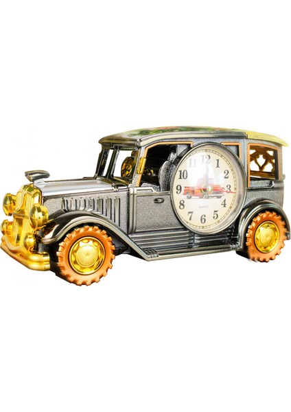 Yatak Odası Çalar Saat, Klasik Otomobil Çalar Saat, Öğrenci Ev Dekorasyonu Masaüstü Saati (Yurt Dışından)