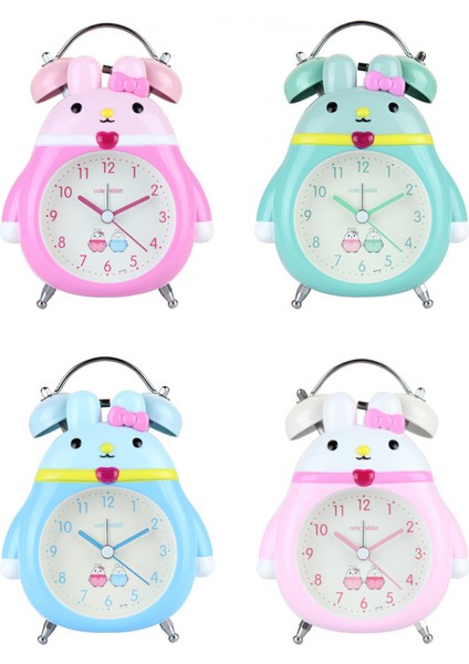 Çalar Saat, Analog Metal Tavşan Çalar Saat, Öğrenci Ev Dekorasyonu Masaüstü Saati (Yurt Dışından) fiyatları