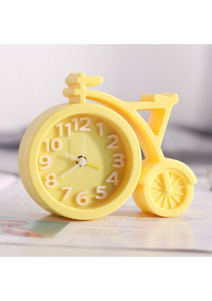 Yaratıcı Ofis Masaüstü Bisiklet Çalar Saat Yatak Odası Başucu Saati Yaratıcı Basit Hatırlatma Çalar Saat Saat (Sarı) (Yurt Dışından) modelleri