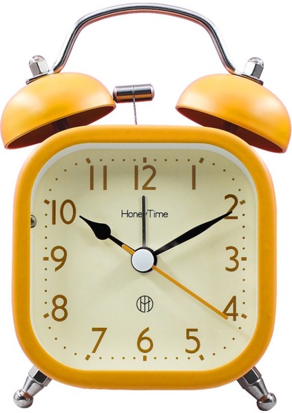 Justup Çocuklar Için Sessiz Çalar Saat Derin Uyuyanlar Için Yüksek Sesli Alarm Küçük Masa Saati Arkadan Aydınlatmalı Yatak Odası Oturma Odası Için --- Sarı (Yurt Dışından)