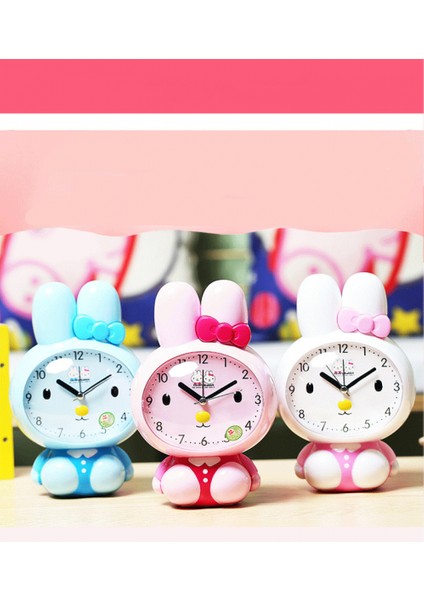 Yatak Odaları Için Çalar Saatler, Karikatür Çalar Saat Tavşan Çalar Saat Gece Lambası, Öğrenci Çocuk Ev Dekorasyonu Masaüstü Saati (Et Tozu) (Yurt Dışından) fiyatları
