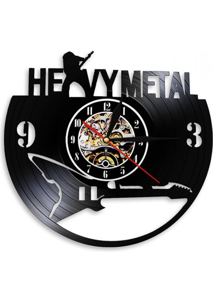 Müzik Vinil Plak Duvar Saati - Rock Grubu Duvar Saati - Vinil Saat - Oturma Odası Duvar Dekoru - Müzik Aşığı Için Eşsiz Hediyeler (Yurt Dışından)