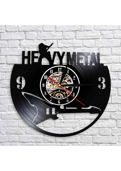 Müzik Vinil Plak Duvar Saati - Rock Grubu Duvar Saati - Vinil Saat - Oturma Odası Duvar Dekoru - Müzik Aşığı Için Eşsiz Hediyeler (Yurt Dışından)