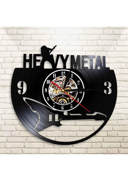 Müzik Vinil Plak Duvar Saati - Rock Grubu Duvar Saati - Vinil Saat - Oturma Odası Duvar Dekoru - Müzik Aşığı Için Eşsiz Hediyeler (Yurt Dışından)