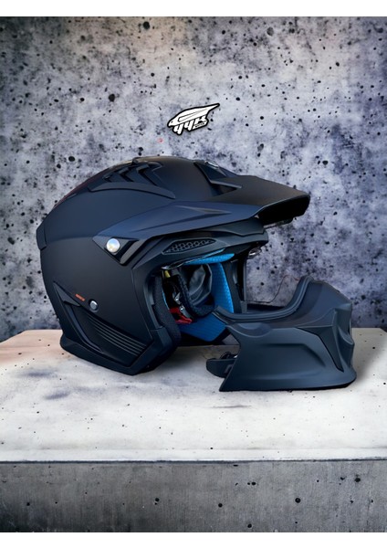 Winner Motors motors Hunter Çift Vizörlü Çene Çıkabilen Modüler Kask