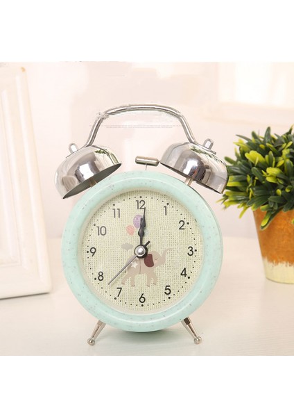 6-Inç Basit Stil Metal Çift Çan Öğrenci Çocuk Yetişkin Sevimli Saat Yatak Odası Başucu Küçük Çalar Saat (Yeşil) (Yurt Dışından) fırsatları