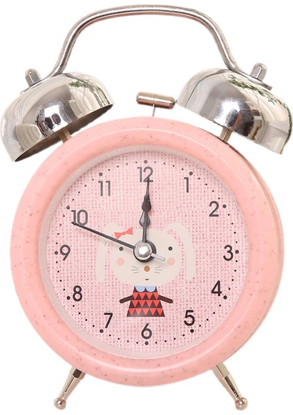 6-Inç Basit Stil Metal Çift Çan Öğrenci Çocuk Yetişkin Sevimli Saat Yatak Odası Başucu Küçük Çalar Saat (Mavi) (Yurt Dışından)