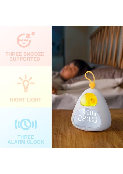 Çalar Saat, Sevimli Kuş Yuvası Gece Lambası, 3 Alarm Ayarı, Çocuk Yatak Odası Başucu Masası Çocuklar Için LED Saat (Yurt Dışından) modelleri