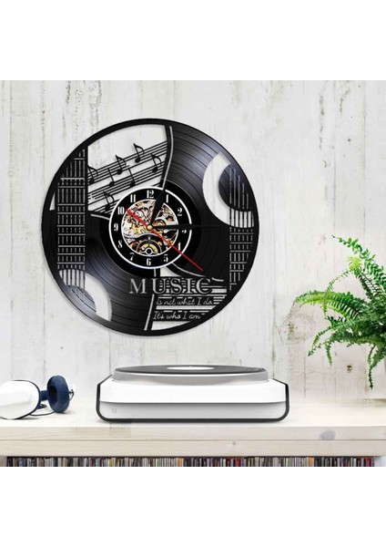 Müzik Vinil Kayıt Duvar Saati - Müzik Aleti Notaları Vinil CD Duvar Saati - Vinil Saat - Oturma Odası Duvar Dekoru - Müzik Severler Için Eşsiz Hediyeler (Yurt Dışından) modelleri