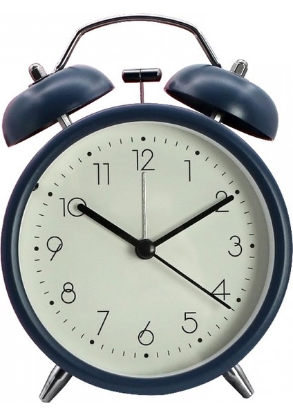 3,8 Inç Çalar Saat, Analog Metal Çalar Saat, Öğrenci Ev Dekorasyonu Masaüstü Saati (Yurt Dışından)