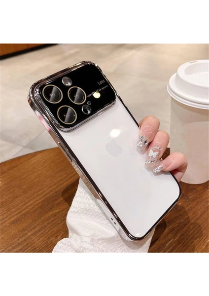 Bilişim Aksesuar  Iphone 13 Pro Max Kamera Korumalı Çerçeveli Silikon Telefon Kılıfı