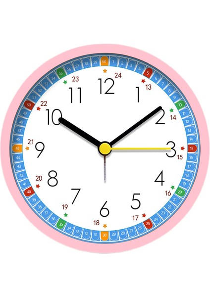Analog Çalar Saat 4,5 Inç, Pille Çalışan Tik Olmayan Sessiz Küçük Masa Saati Gece Işığı ile Komidin Yatak Odası Için Masa Saati (Yurt Dışından)