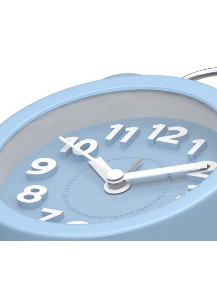 3 "sevimli Mini Geçmeyen Vintage Klasik Analog Çalar Saat, Arkadan Aydınlatmalı, Ağır Uyuyanlar Için, Yatak Odası Gençler Için Pille Çalışan Çalar Saat (Mavi) (Yurt Dışından) modelleri