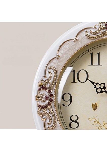 Vintage Masa Saati, Retro Geçmeyen Avrupa Tarzı Masa Saatinin Yanında Pille Çalışan Sessiz Kuvars Hareketi Yatak Odası Oturma Odası Iç Mekan (Kahverengi) (Yurt Dışından) modelleri