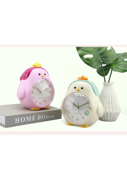 Yatak Odaları Için Çalar Saatler, Karikatür Çalar Saat Türban Tavuk Saati Gece Lambası, Öğrenci Çocuk Ev Dekorasyonu Masaüstü Saati (Bej) (Yurt Dışından) fırsatları