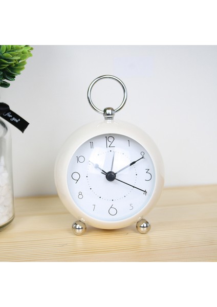 Küçük Masa Saatleri, Klasik Geçmeyen Masa Üstü Çalar Saat Pille Çalışan Arkadan Aydınlatmalı Masa Saati Hd Cam Yatak Odası Oturma Odası Mutfak Iç Mekan Dekoru (Beyaz) (Yurt Dışından) modelleri