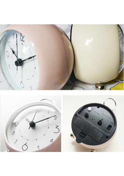 Küçük Masa Saatleri, Klasik Geçmeyen Masa Üstü Çalar Saat Pille Çalışan Arkadan Aydınlatmalı Masa Saati Hd Cam Yatak Odası Oturma Odası Mutfak Iç Mekan Dekoru (Beyaz) (Yurt Dışından) fırsatları