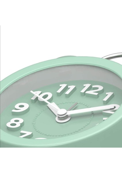 Pilife 3" Sevimli Mini Geçmeyen Vintage Klasik Analog Çalar Saat, Arkadan Aydınlatmalı, Ağır Uyuyanlar Için, Pille Çalışan Çalar Saat (Nane Yeşili) (Yurt Dışından) fırsatları