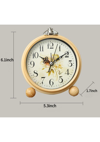Yatak Odası Çalar Saat, Pastoral Stil Çalar Saat, Ev Dekorasyonu Masaüstü Saati (Yurt Dışından) modelleri