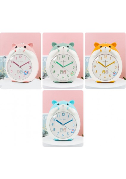Yatak Odaları Için Çalar Saatler, Karikatür Çalar Saat Hamster Çalar Saat Gece Lambası, Öğrenci Çocuk Ev Dekorasyonu Masaüstü Saati (Mavi) (Yurt Dışından) fiyatları
