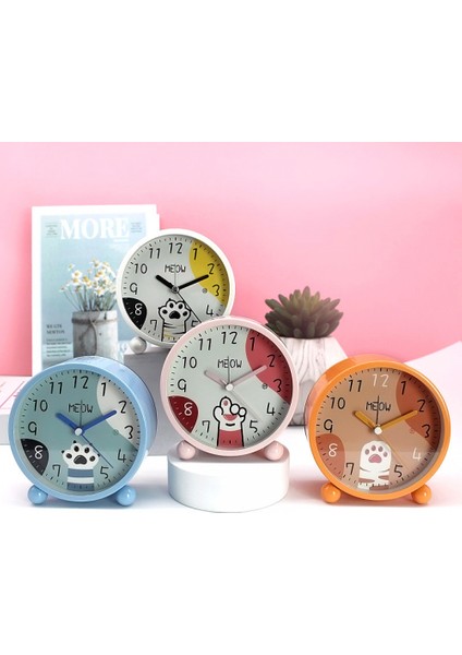4 Inç Yatak Odası Çalar Saat, Kedi Paw Çalar Saat, Öğrenci Ev Dekorasyonu Masaüstü Saati (Yurt Dışından) fiyatları
