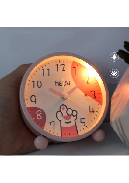 4 Inç Yatak Odası Çalar Saat, Kedi Paw Çalar Saat, Öğrenci Ev Dekorasyonu Masaüstü Saati (Yurt Dışından) modelleri
