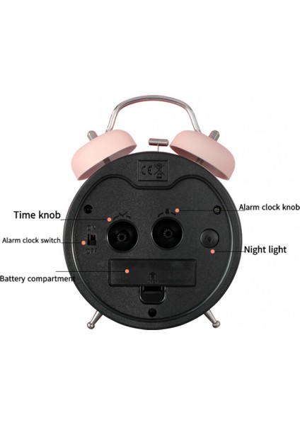 Öğrenci Çalar Saat, Hayvan Çalar Saat, Öğrenci Ev Dekorasyonu Masaüstü Saati (Pembe) (Yurt Dışından) modelleri