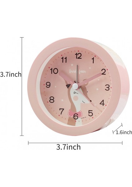 Yatak Odaları Için Çalar Saatler, Karikatür Çalar Saat Yuvarlak Geyik Çalar Saat Gece Lambası, Öğrenci Çocuk Ev Dekorasyonu Masaüstü Saati (Beyaz) (Yurt Dışından) indirimleri