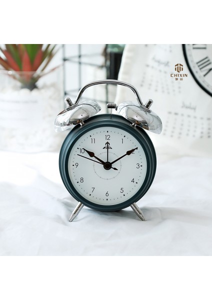 3,5 Inç Yatak Odası Çalar Saat, Metal Çalar Saat, Öğrenci Ev Dekorasyonu Masaüstü Saati (Yurt Dışından)