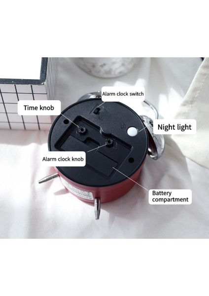 3,5 Inç Yatak Odası Çalar Saat, Metal Çalar Saat, Öğrenci Ev Dekorasyonu Masaüstü Saati (Yurt Dışından) modelleri