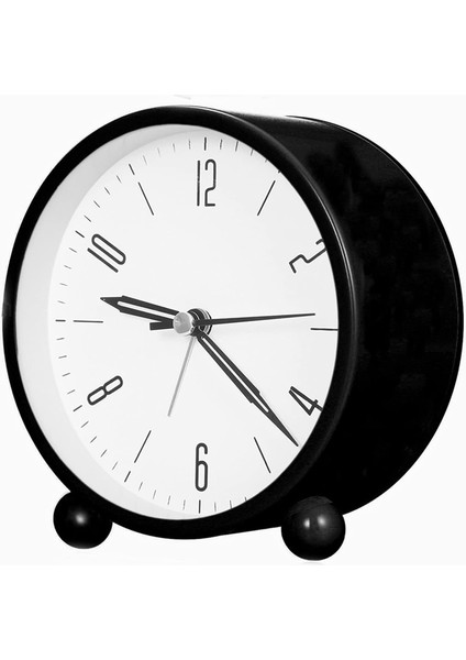 Çalar Saat, 4 Inç Sessiz Gece Işığı ile Geçmeyen Mini Saat, Pille Çalışan, Yatak Odası, Masa, Çalışma, Ofis ve Çalışma Için, Siyah (Yurt Dışından)