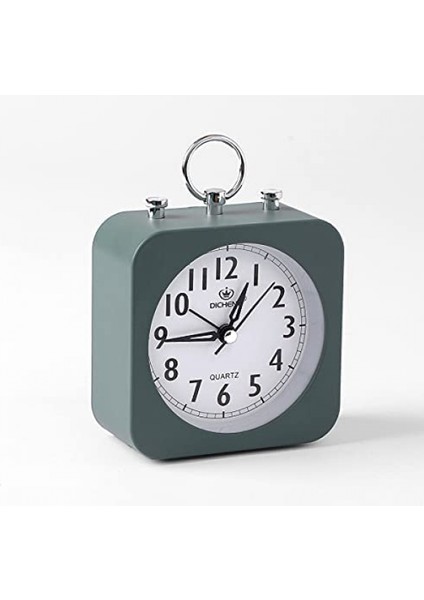 Alarm Kare Masa Masa Saati Sizi Uyandırır Sessiz Çalışma Yatak Odası Ofis Için Mükemmel Yeşil (Yurt Dışından)