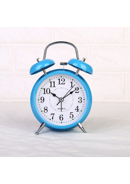 Stereoskopik Kadranlı, Arkadan Aydınlatmalı, Pille Çalışan Yüksek Sesli Çalar Saat-Mavi ile 4 Inç Ikiz Zil Çalar Saat (Yurt Dışından)