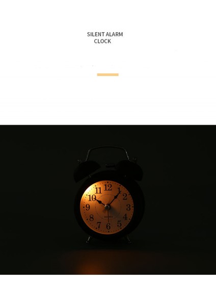 Stereoskopik Kadranlı, Arkadan Aydınlatmalı, Pille Çalışan Yüksek Sesli Çalar Saat-Mavi ile 4 Inç Ikiz Zil Çalar Saat (Yurt Dışından) fiyatları