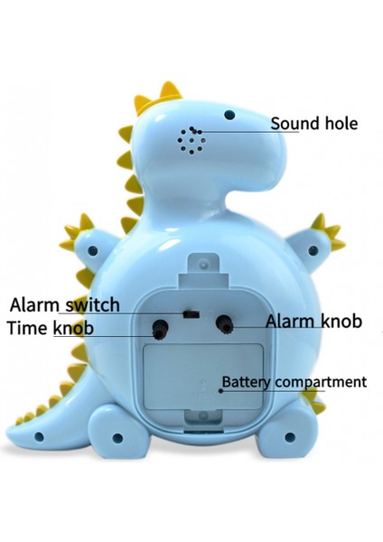 Çocuk Çalar Saat, Karikatür Çalar Saat Dinozor Saat Gece Lambası, Öğrenci Çocuk Ev Dekorasyonu Masaüstü Saati (Pembe) (Yurt Dışından) fırsatları