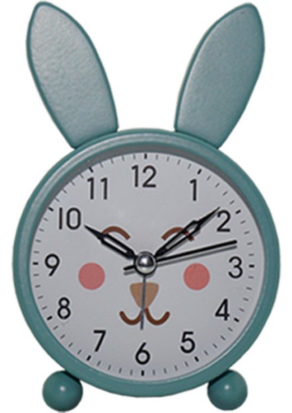 Çocuklar, Öğrenciler ve Yetişkinler Için Aydınlık, Sessiz, Basit Küçük Alarm Saatli 4,25 Inç Metal Çalar Saat Ev Ofis Saati (Mavi) (Yurt Dışından)