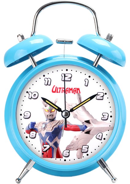 Karikatür Çalar Saat, 4 Inç Yuvarlak Çalar Saat Geçmiyor, Erkek Yatak Odası Için Gece Işığı ile Süper Sessiz Çalar Saat (Yurt Dışından)