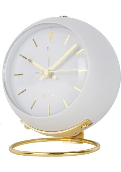 Çalar Çalar Saat, Pille Çalışan Masaüstü, Toplama, Sessiz, Tıkırdayan, Beyaz Üzerine Yatak Odasında Ofisinde Yeşil Analog Çalar Saat (Yurt Dışından)