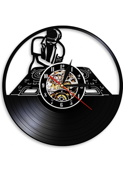 Müzik Vinil Kayıt Duvar Saati - Yaratıcı Içi Boş Vinil Duvar Saati - Vinil Saat - Oturma Odası Duvar Dekoru - Müzik Aşığı Için Eşsiz Hediyeler (Yurt Dışından)