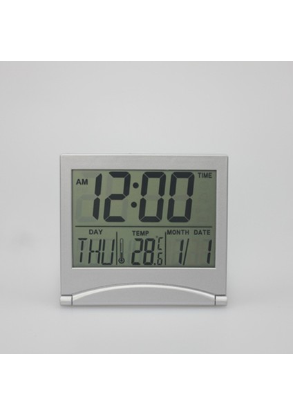 Otomatik Arkadan Aydınlatmalı, Takvimli, Sıcaklık ve Nem Likli Büyük Atomik Duvar Saati - Piller Dahildir (Yurt Dışından)