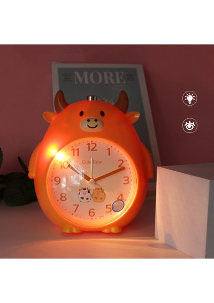 Çocuk Çalar Saat, Karikatür Çalar Saat Sevimli Inek Çalar Saat Gece Lambası, Öğrenci Çocuk Ev Dekorasyonu Masaüstü Saati (Yeşil) (Yurt Dışından) fırsatları