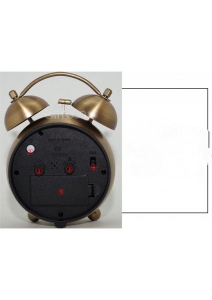 4 Inç Retro Metal Kuvars Çalar Saat Gece Lambası ile Sessiz Basit Küçük Çalar Saat Çocuklar, Öğrenciler ve Yetişkin Ev Ofis Kuvars Saat (Yurt Dışından) modelleri