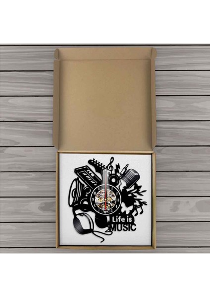 Müzik Vinil Kayıt Duvar Saati -Müzik Hayatı Müzik Aleti Vinil Duvar Saati - Vinil Saat - Oturma Odası Duvar Dekoru - Müzik Severler Için Eşsiz Hediyeler (Yurt Dışından) fırsatları