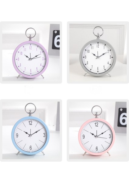 Öğrenciler, Çocuklar ve Yetişkinler Için Gece Işıklı 5 Inç Basit Metal Sessiz Başucu Çalar Saat Sevimli Saat (Gri) (Yurt Dışından) modelleri